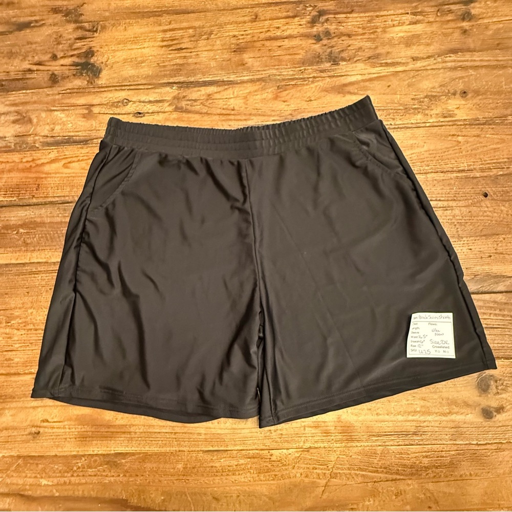 U25 - Women's Black Athletic Swim Shorts